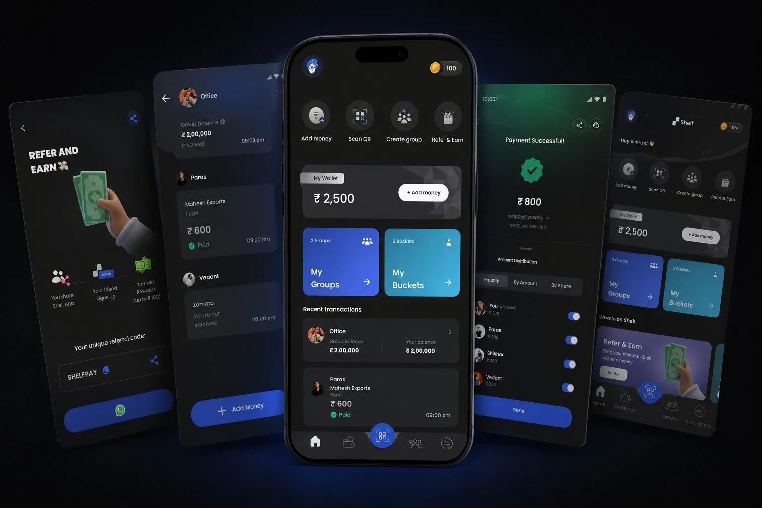 Shelfpay mobile product screens